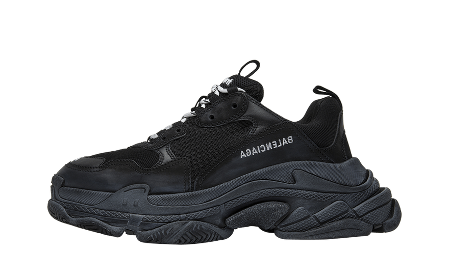 Balenciaga Triple S Triple Black (2018 Reissue) (Pre-Distressed): la chunky total black que sigue mandando