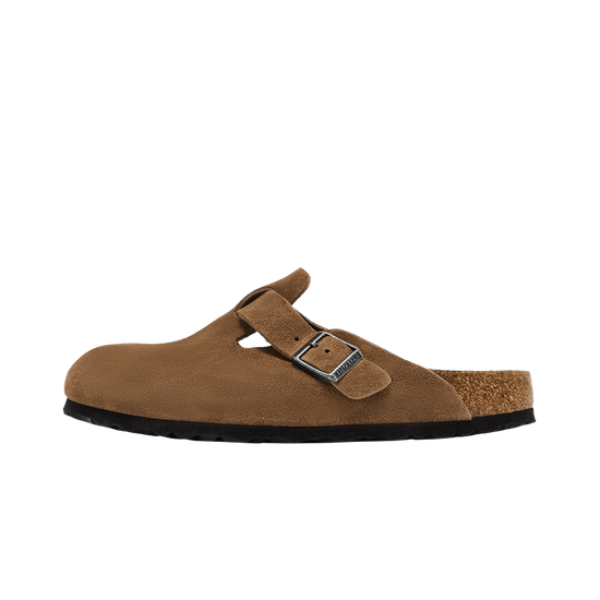 Birkenstock Boston Soft Footbed Suede Dark Tea Tonal: el clog marrón que no te vas a querer quitar