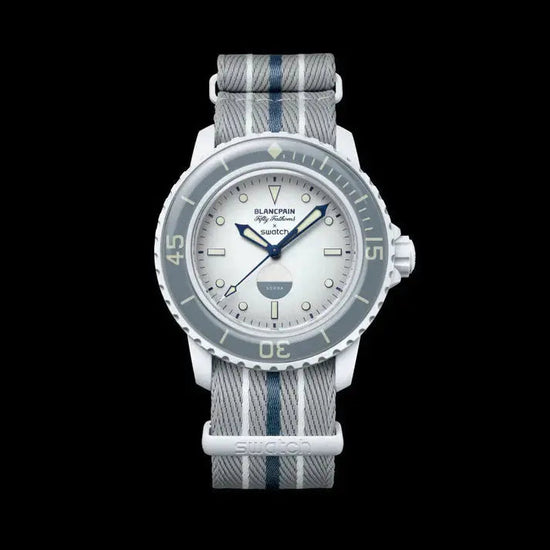 Blancpain x Swatch Scuba Fifty Fathoms Antarktický oceán: modré potápěčské hodinky, které chcete