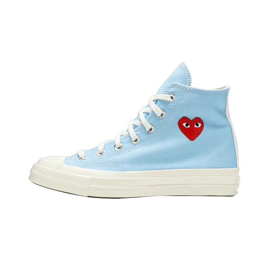 Converse Chuck Taylor All Star 70 Hi Comme des Garcons PLAY Bright Blue : le classique réinventé dont vous avez besoin
