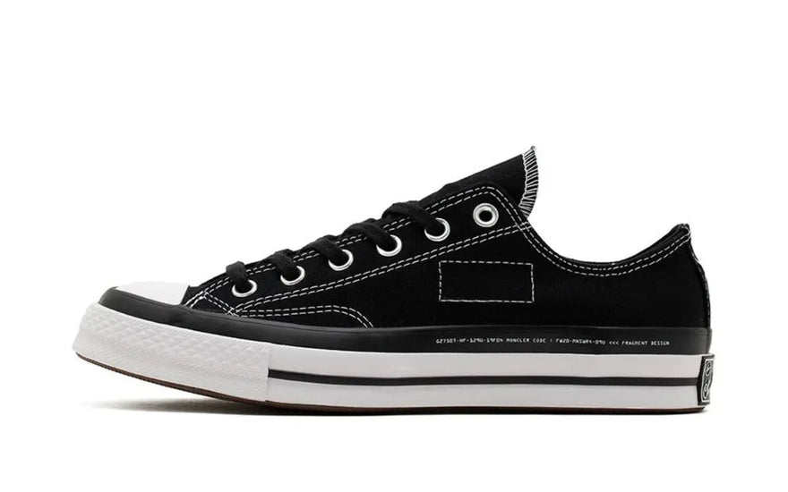 Converse Chuck Taylor All Star 70 Ox Moncler Fragment Black: The classic reinvented in luxurious black