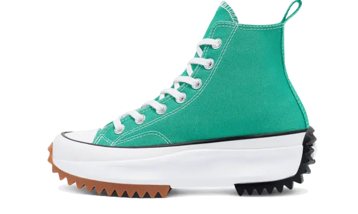 Converse Run Star Hike Hi Court Green Gum: Bold platform for your urban style