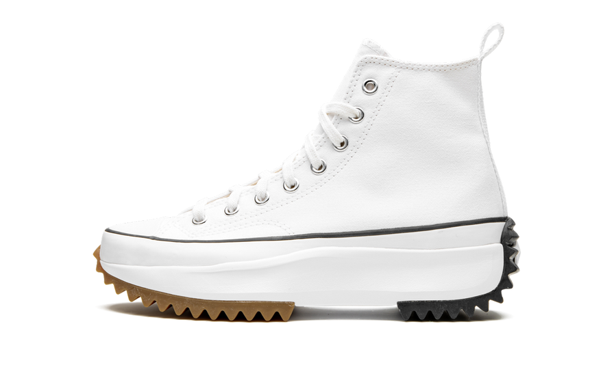 Converse Run Star Hike Hi White Black Gum: plataforma dentada y estilo urbano