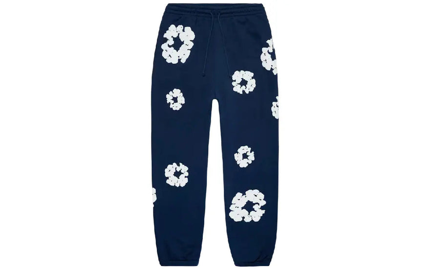 Denim Tears The Cotton Wreath Sweatpants Navy: the essential urban jogger