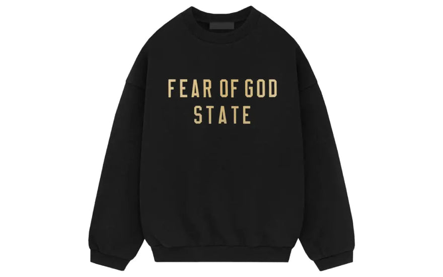 Fear of God Essentials Crewneck State Black — El crewneck negro que eleva tu estilo urbano