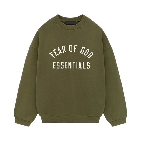 Fear of God Essentials Fleece Crewneck Military: la sudadera verde militar que domina el streetwear en 2026