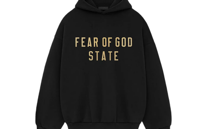 Fear of God Essentials Kapuzenpullover FW24 State Schwarz: Der unverzichtbare schwarze Pullover FW24