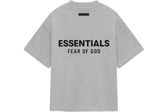 Fear of God Essentials Jersey Crewneck T-shirt (FW24) Lys Meleret Grå — Den essentielle oversize T-shirt