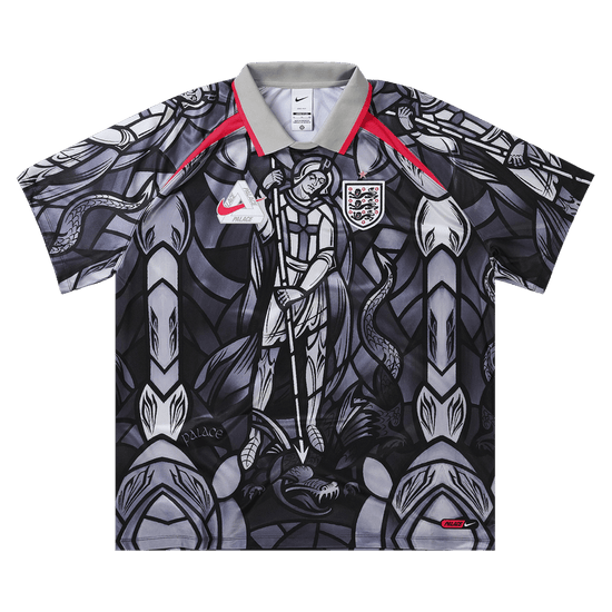 Palace x Nike England Dri-Fit Football Jersey 'Pewter Grey/Bright Crimson': la camiseta vidriera del Mundial 2026