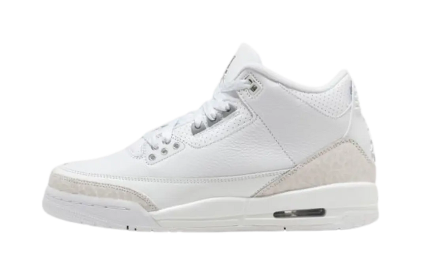 Air Jordan 3 Retro Pure Money (2025) (GS): Byens elegance i hvidt læder