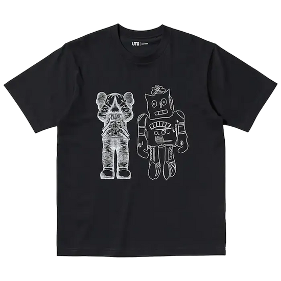 KAWS x Uniqlo Robot Graphic Black: černé tričko, které pozvedne tvůj streetwear