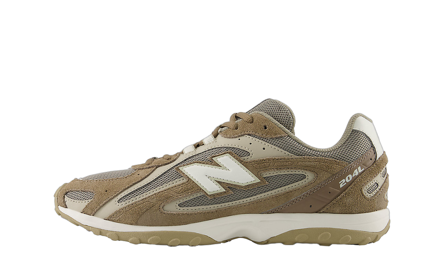 New Balance 204L Beige Brown: Zapatillas retro beige y marrón para estilo urbano