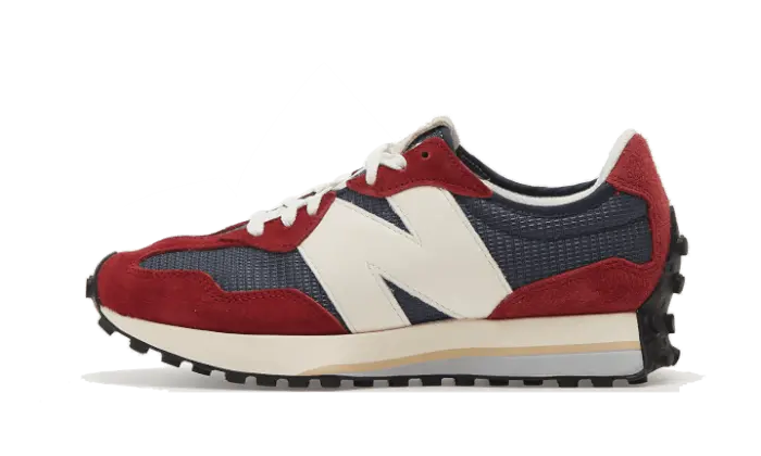 New Balance 327 Navy Blue Red White — Style rétro et confort citadin