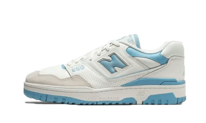 New Balance 550 White Blue Haze Rain Cloud — Retro-Schuhe mit Stil und Bequemlichkeit