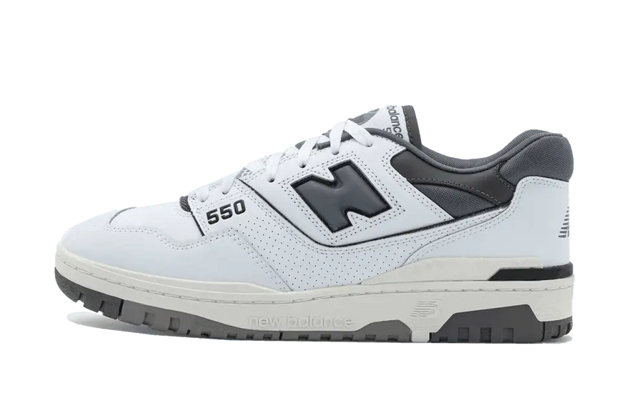New Balance 550 White Dark Grey: la silueta retro imprescindible