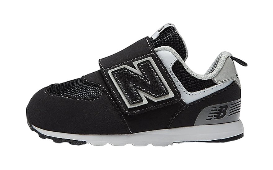 New Balance 574 Hook and Loop Black Silver Metallic (TD): la 574 de siempre, ahora con velcro