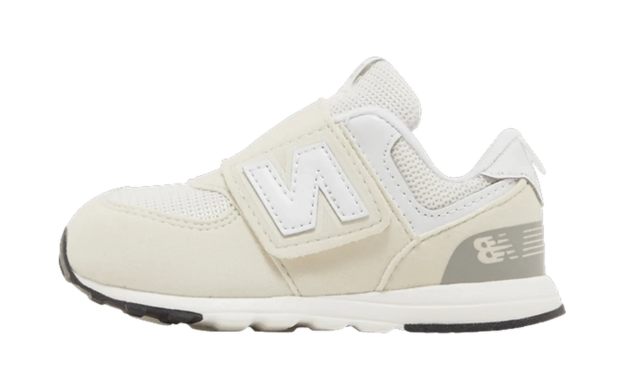 New Balance 574 Hook and Loop Nimbus Cloud White (TD): la clásica de siempre, ahora con velcro para los más peques