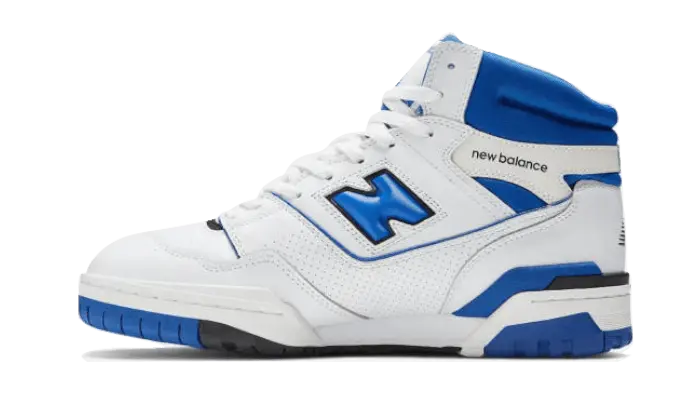 New Balance 650 White Blue — Estilo blanco-azul: comodidad y rendimiento diario