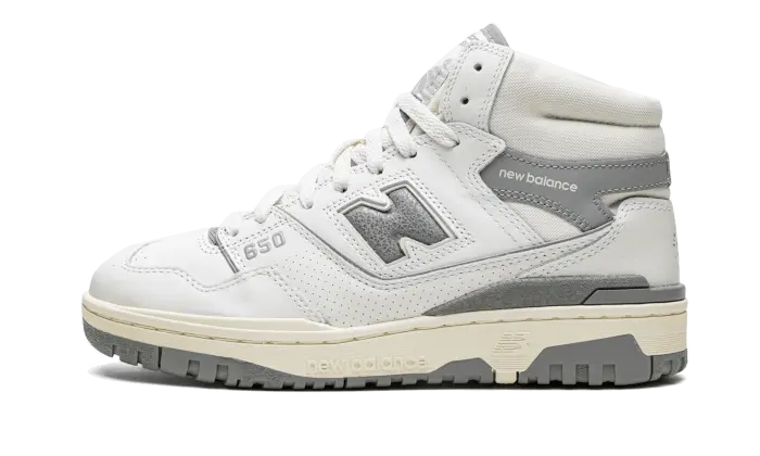 New Balance 650R Aimé Leon Dore White Grey: estética minimal y confort urbano