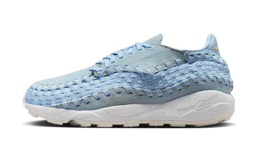 Nike Air Footscape Woven Washed Denim Ice Blue: washed denim and urban comfort