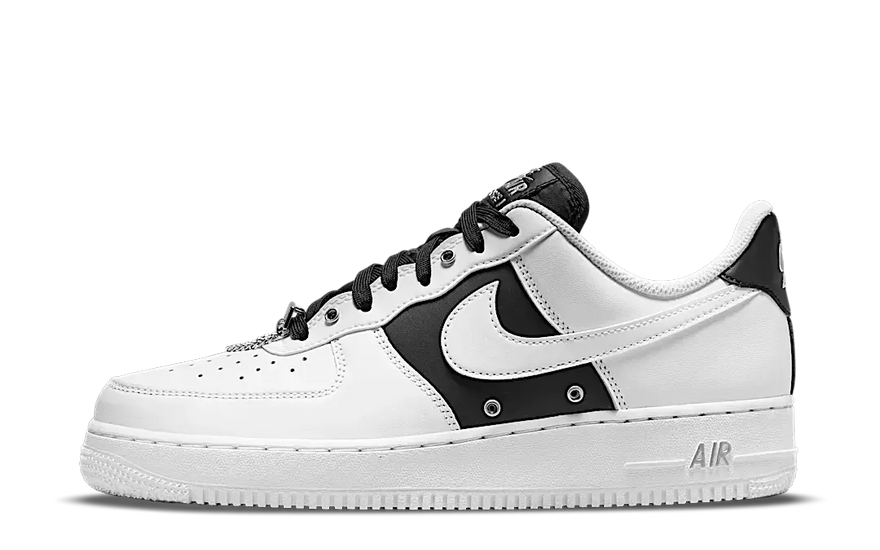 Nike Air Force 1 07 Premium Silver Chain White: Zapatillas blancas con cadena plateada para un look urbano