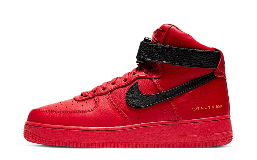 Nike Air Force 1 High 1017 ALYX 9SM Κόκκινο Μαύρο — AF1 ανανεωμένο σε κόκκινο και μαύρο