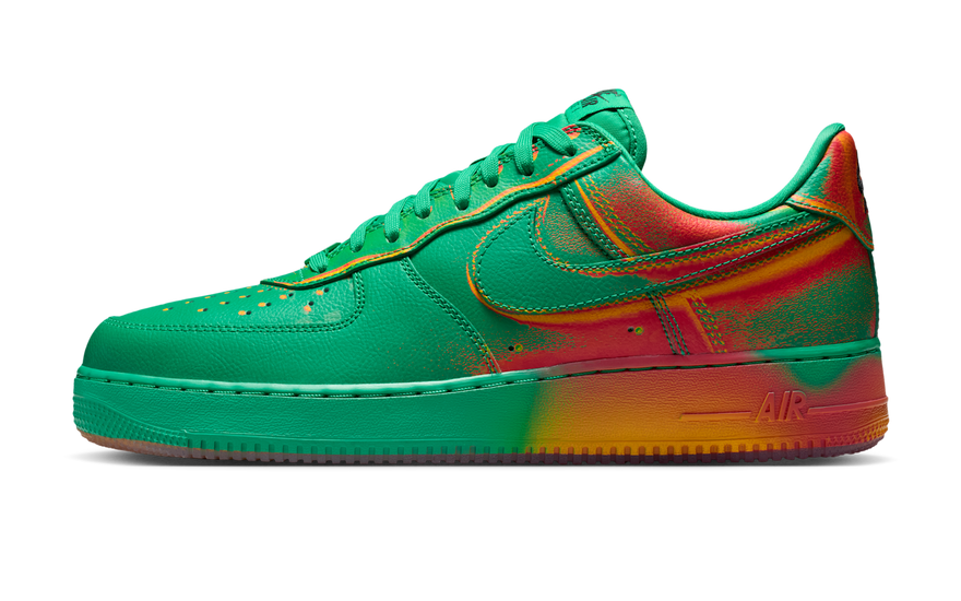 Nike Air Force 1 Low '07 Stadium Green Crimson: clásico reinventado con actitud urbana