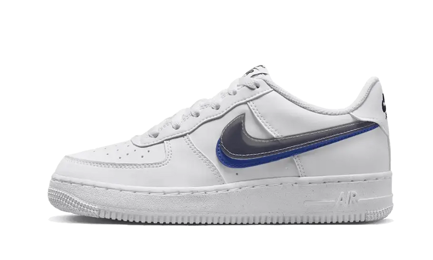 Nike Air Force 1 Low Impact Next Nature Double Swoosh White Black Blue - El clasico renovado y sostenible