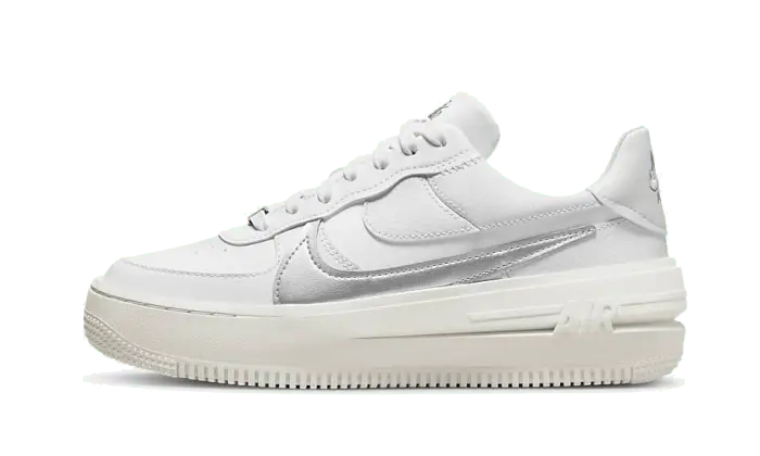 Nike Air Force 1 Low Platform Summit White Metallic Silver: Essential platform and urban style