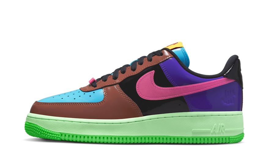Nike Air Force 1 Low SP Undefeated Multi-Patent Pink Prime: brilla en la calle con charol rosa