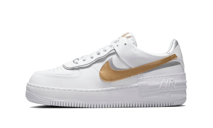 Nike Air Force 1 Low Shadow White Gold: la silueta con doble Swoosh dorado que domina 2026