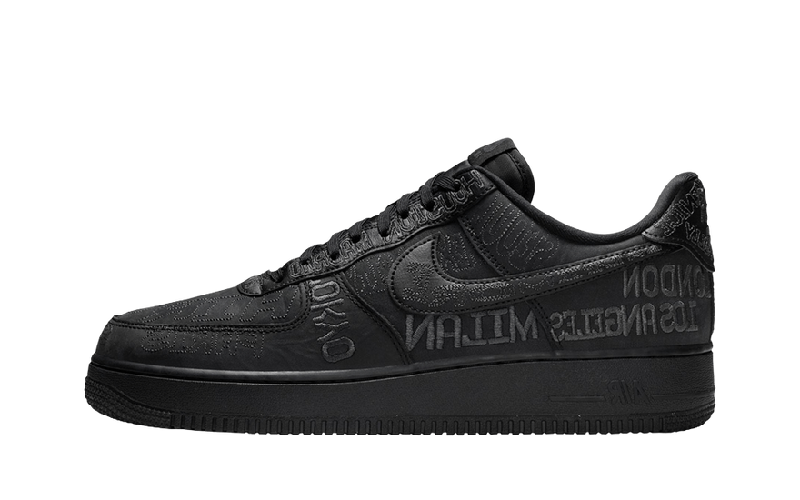 Nike Air Force 1 Low World Tour Black: la AF1 negra con ciudades bordadas que arrasa en 2026