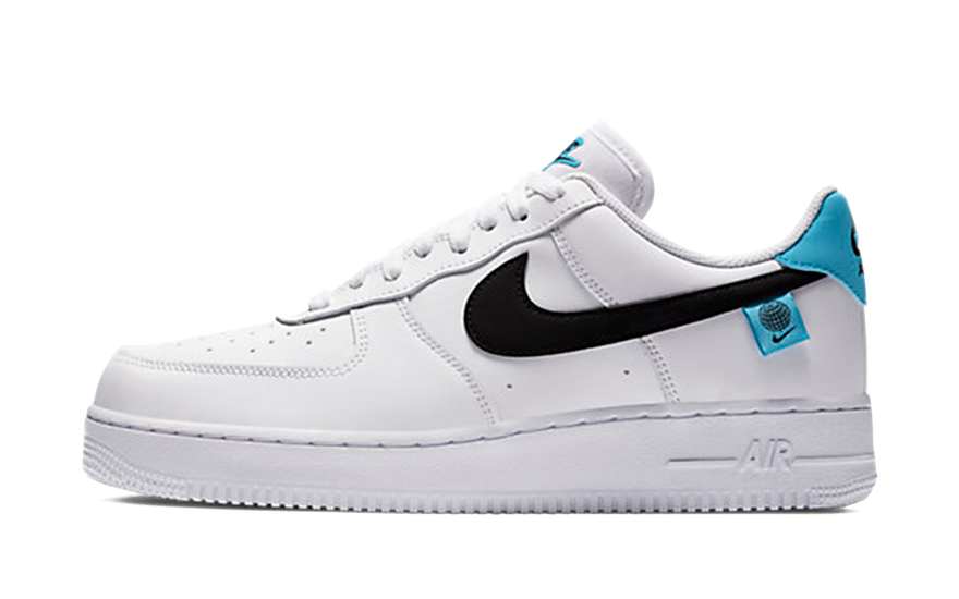 Nike Air Force 1 Low Worldwide White Blue Fury Black: la AF1 clásica con el detalle que sí se nota