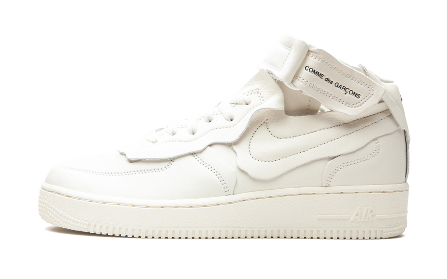 Nike Air Force 1 Mid Comme des Garcons White: la colaboración deconstruida que sigue mandando en 2026