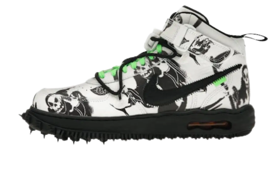 Nike Air Force 1 Mid SP Off-White Grim Reaper: stedelijke stijl en duistere elegantie