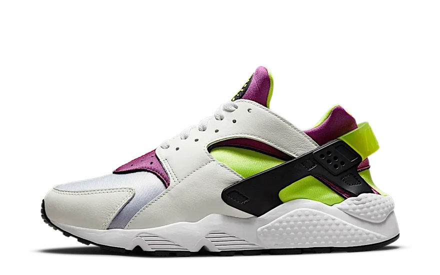 Nike Air Huarache Run Giallo Neon Magenta (2021): Attira l'attenzione con stile retrò e comfort moderno