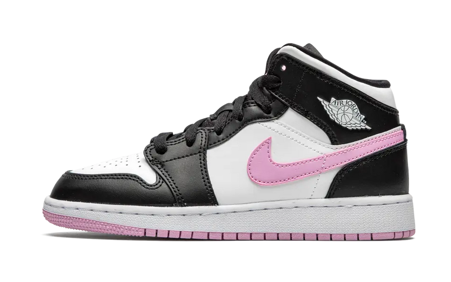 Nike Air Jordan 1 Mid White Light Arctic Pink: o essencial feminino do vestuário urbano