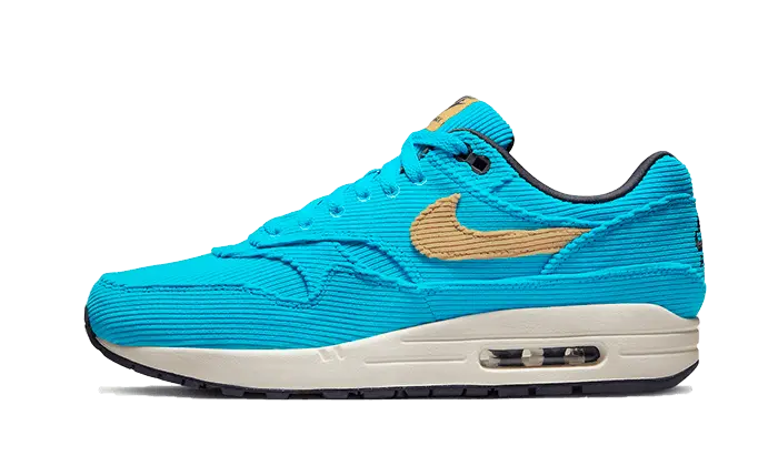 Nike Air Max 1 Corduroy Baltic Blue: förstklassig manchester och stadsmode