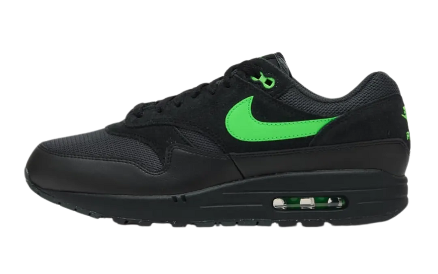 Nike Air Max 1 Essential Black Green Strike: stile retrò e massimo comfort urbano
