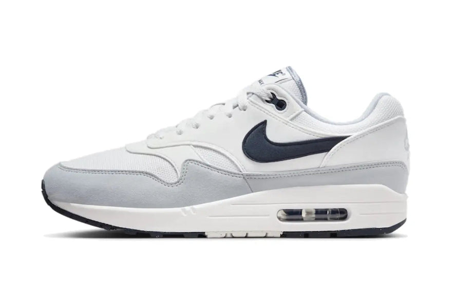 Nike Air Max 1 Platinum Tint Dark Obsidian: Elegantie en comfort die opvallen
