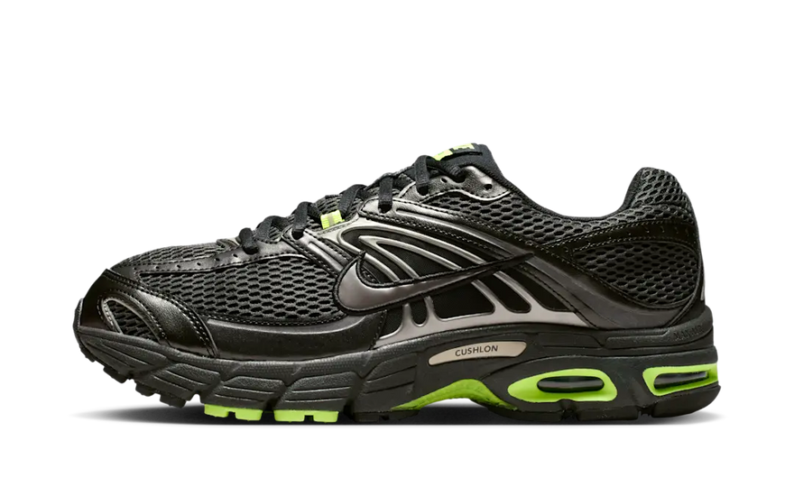 Nike Air Max Moto 2K Black Volt Metallic Pewter - Urban attitude and visible cushioning