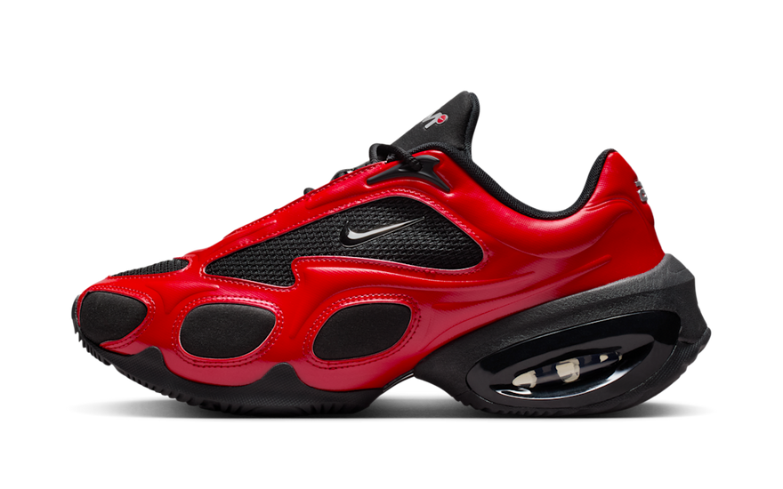 Nike Air Max Muse University Red Black: retro silhouette with visible cushioning