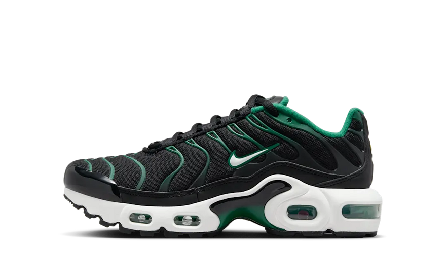 Nike Air Max Plus Black Malechite: Klassieker vernieuwd met Tuned Air en stedelijke stijl