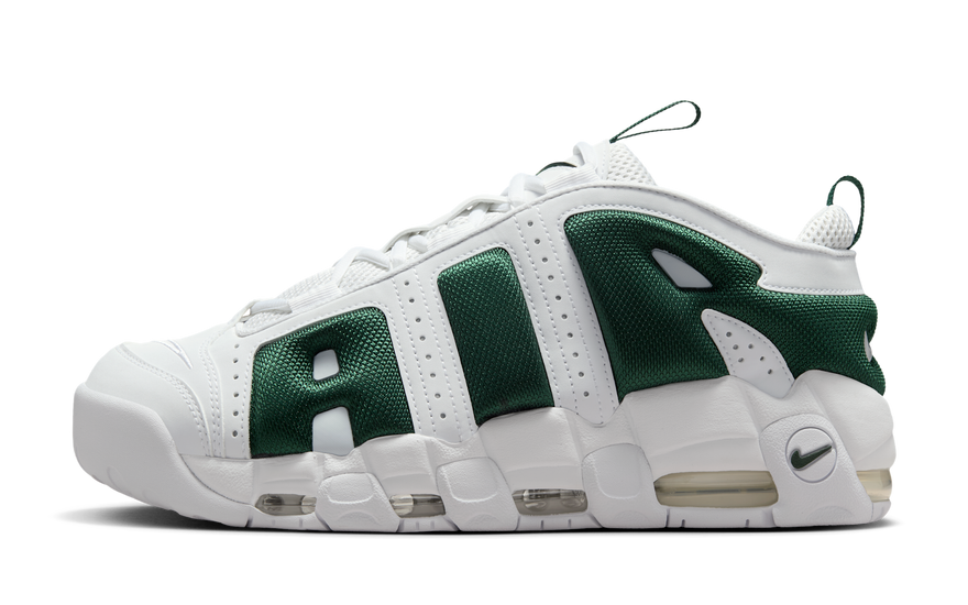 Nike Air More Uptempo Low White Fir: la silueta de 1996 en corte bajo que domina el streetwear