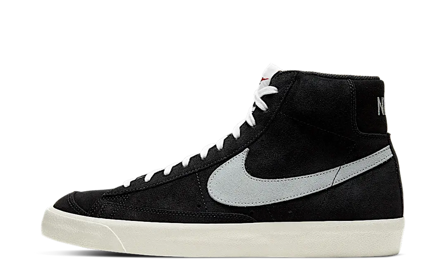 Nike Blazer Mid 77 Black Suede — Clásico de gamuza negra que eleva tu look