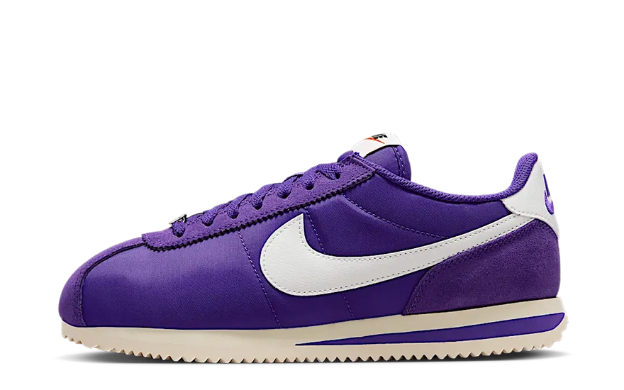 Nike Cortez Textile Field Purple Alabaster Safety Orange Summit White — Zapatillas icónicas con estilo y comodidad