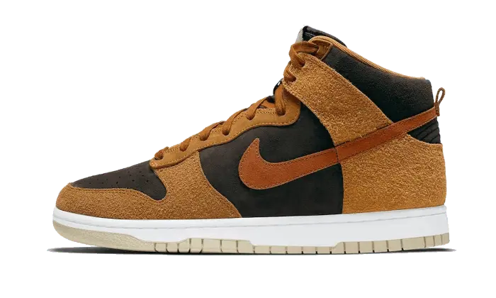 Nike Dunk High PRM Dark Russet: städtische Eleganz aus hochwertigem Leder