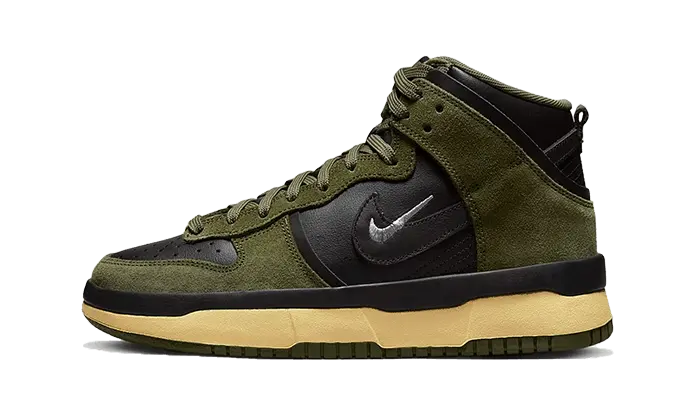 Nike Dunk High Up Medium Olive Zwart Fluweelbruin Wolfgrijs: Verhef je stedelijke stijl