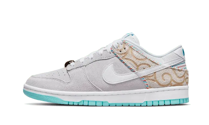 Nike Dunk Low SE Barber Shop Grey: elegancia urbana con aire barbería