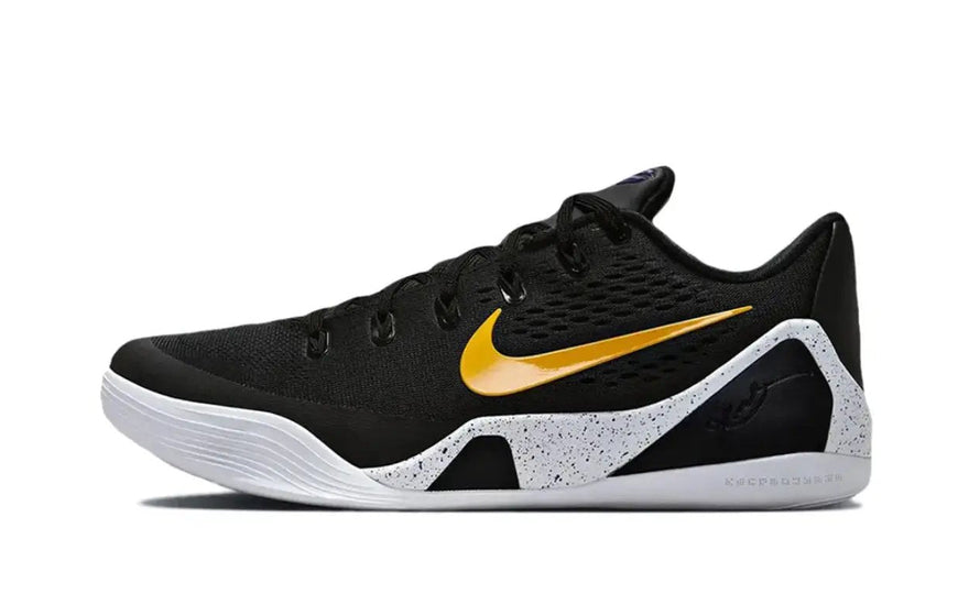 Nike Kobe 9 EM Low Protro TB Black University Gold: estilo negro y dorado en la cancha